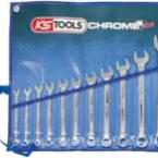 Curatenie  - Scule de mana - Set chei combinate CHROMEplus in toli 11 piese KS TOOLS