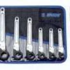 Curatenie  - Scule de mana - Set de chei inelare simple articulate in husa - 252CT